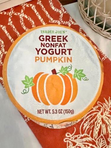 Trader Joe's Greek Nonfat Yogurt Pumpkin