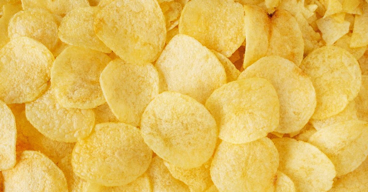 crispy potato chips snack