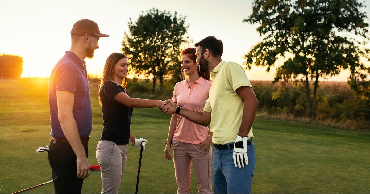 friends day on the golf course