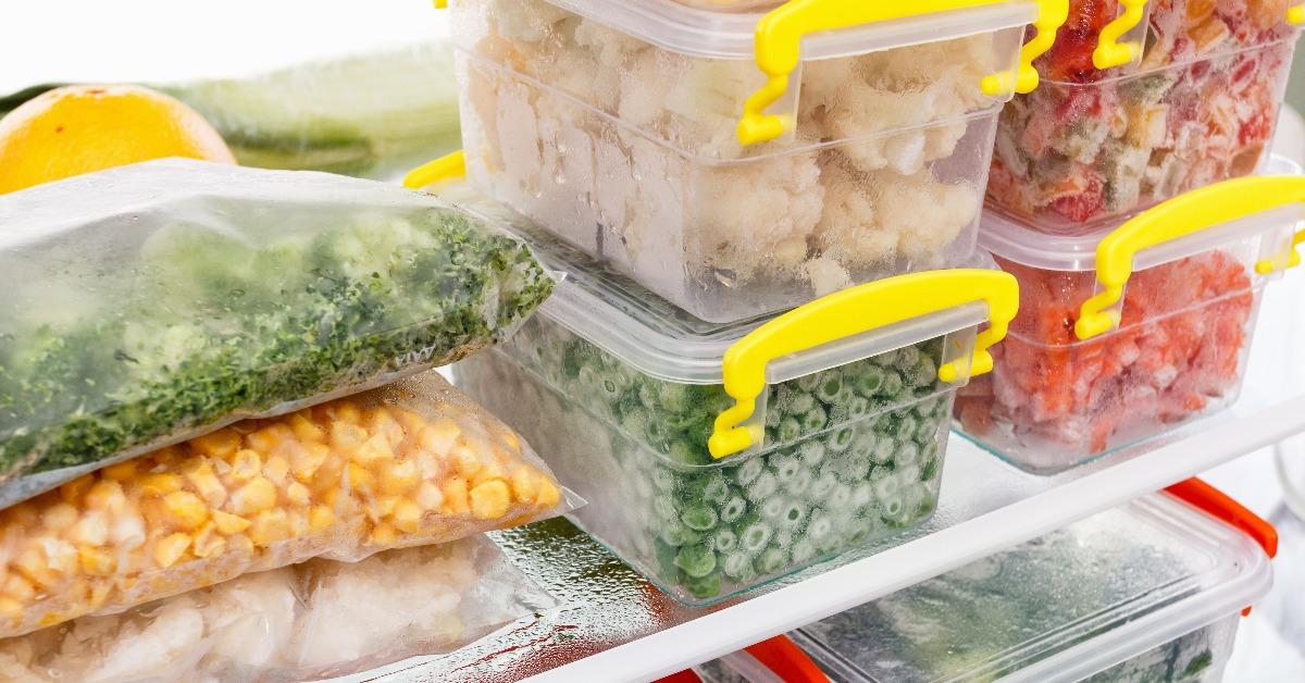 frozen food in the refrigerator