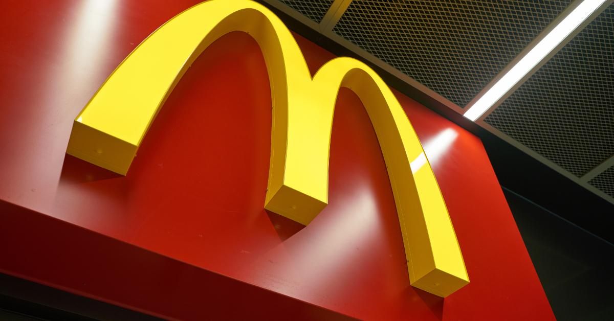 Golden Arches sign at McDonald's restaurant