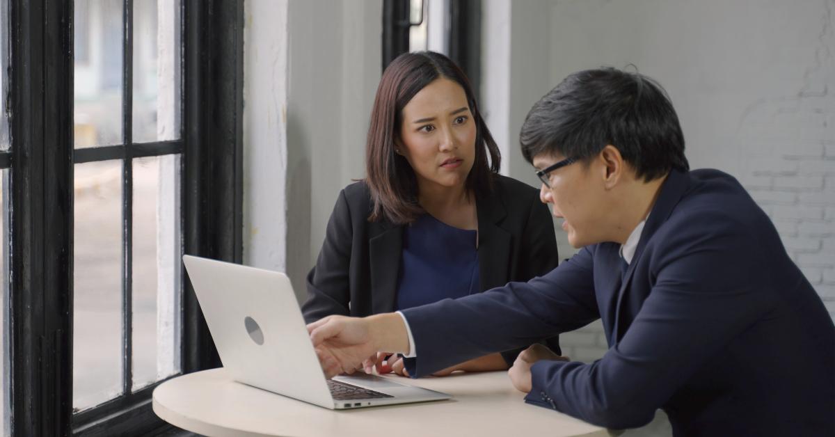 colleagues having conflict dispute