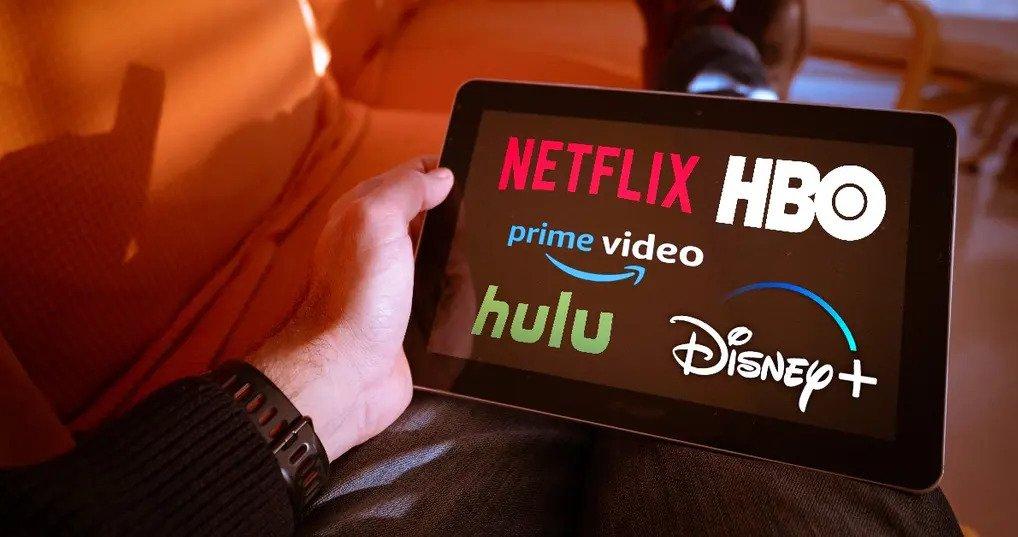 Streaming services on a tablet