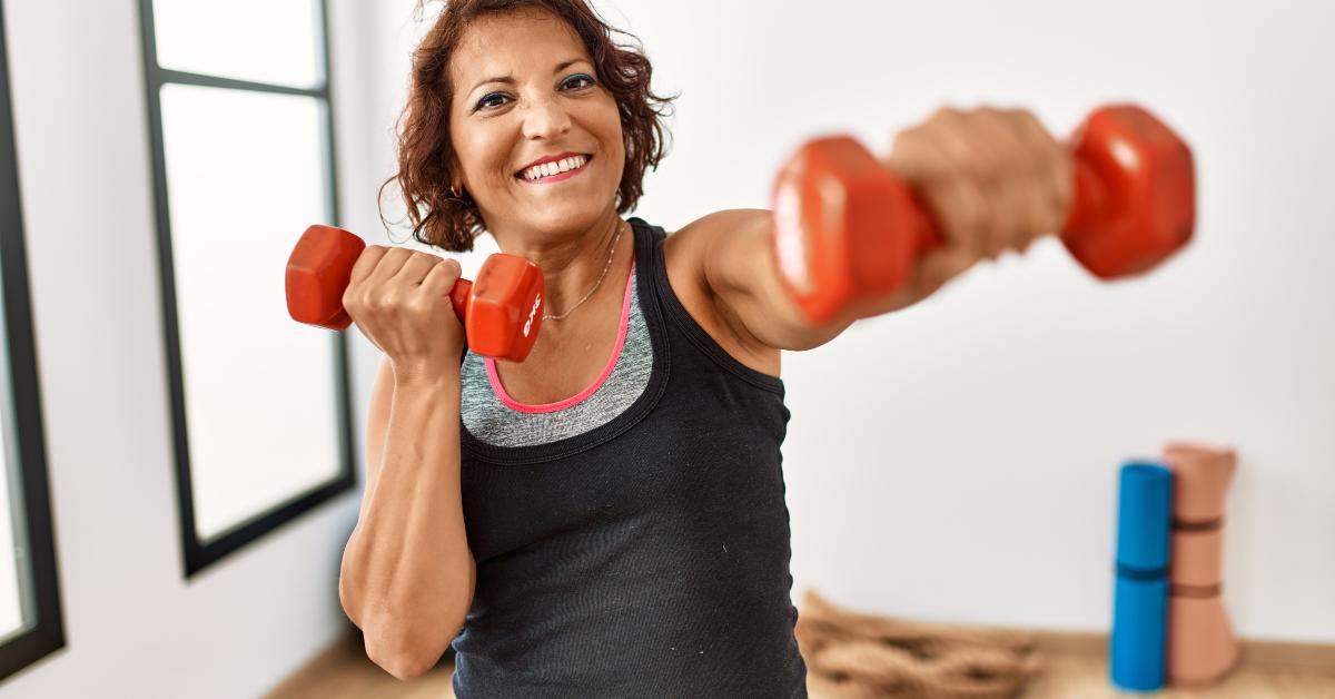 middle age sporty woman
