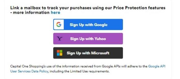 Signing up for price protection