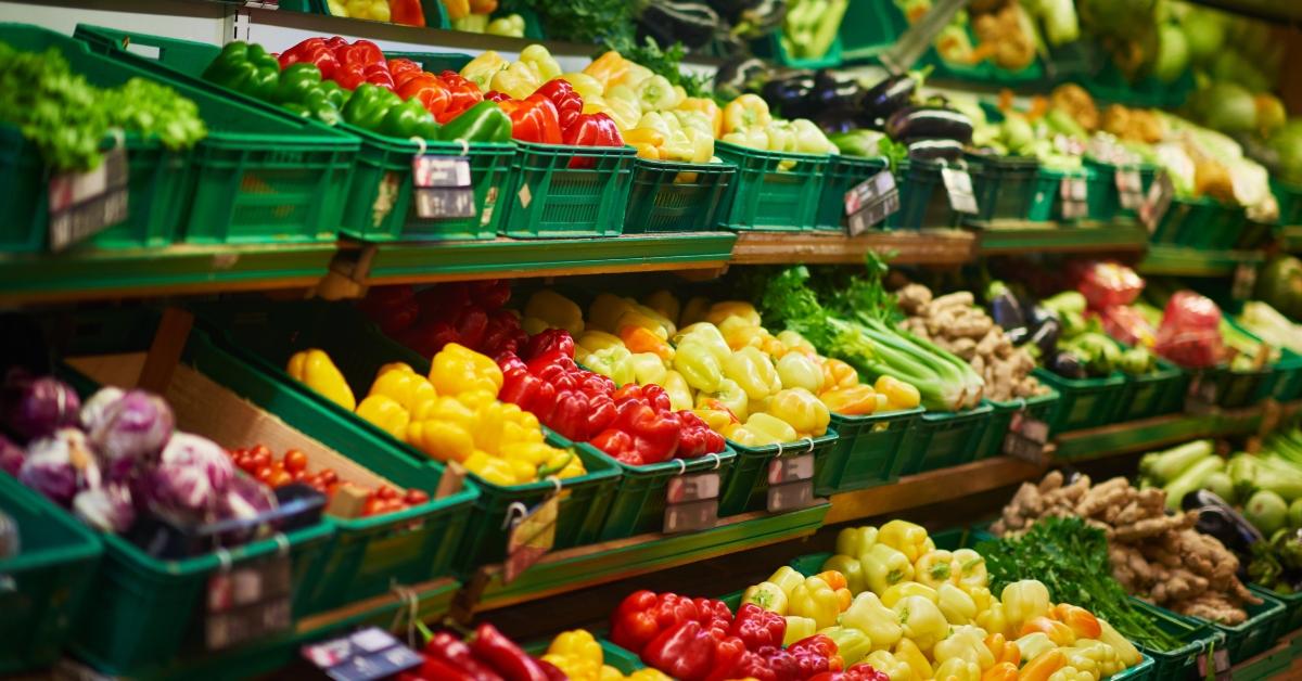 supermarket vegetables