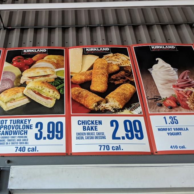 costco food court menu turkey sandwich