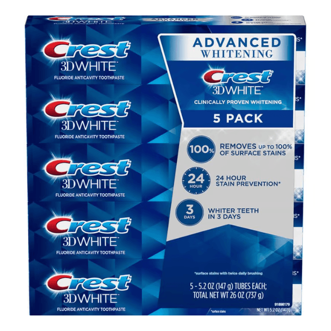 Costco crest 3d white advanced toothpaste
