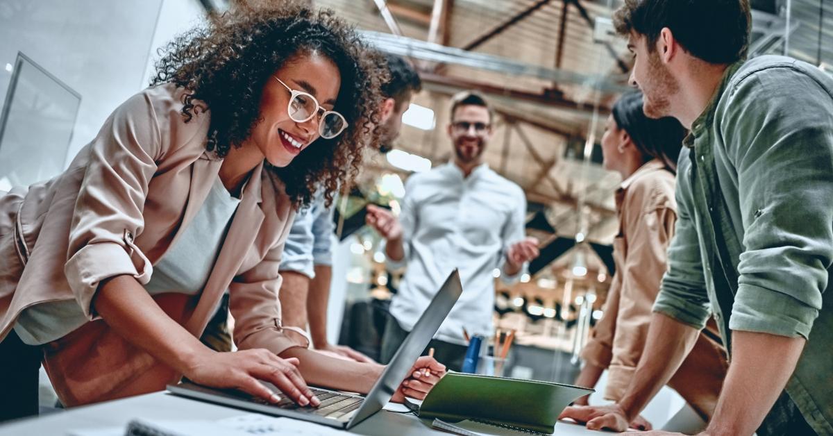 young business people in office