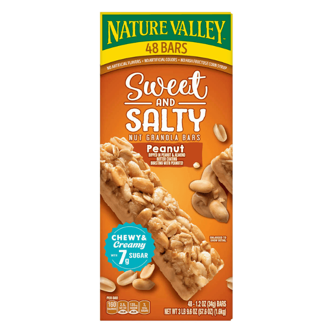 Costco Nature Valley sweet and salty granola bars