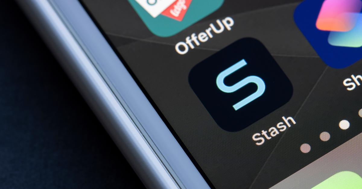 Stash app is seen on an iPhone screen