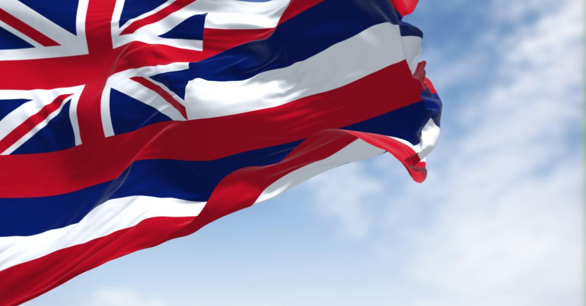 US state flag of Hawaii
