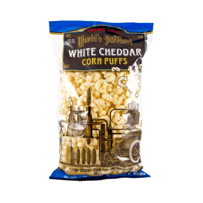 Trader Joe's-World's Puffiest White Cheddar Corn Puffs