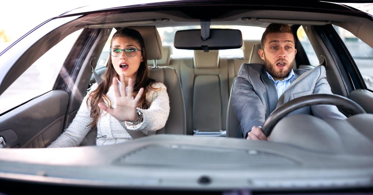 stressful situation during car driving