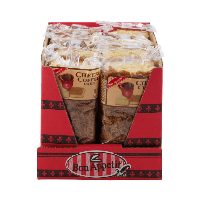 A package of Bon Appetit Cheese Coffee Bar Cake