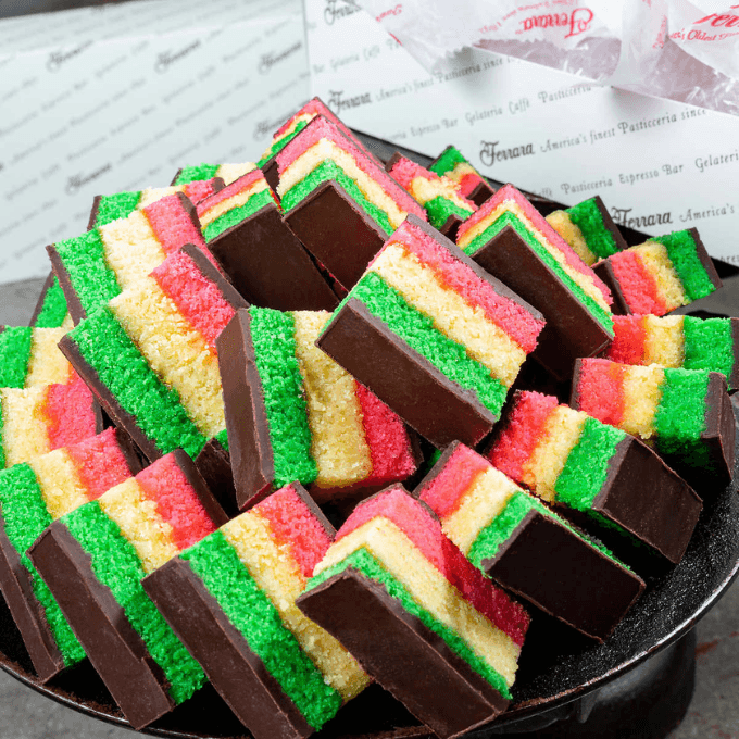 Costco Ferraras bakery rainbow cookies
