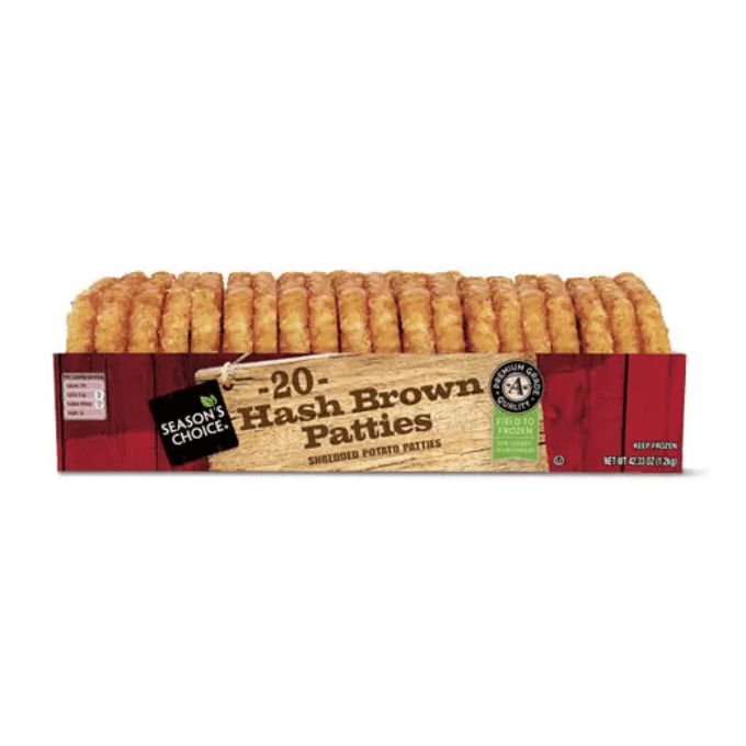 Aldi-Season’s Choice hash brown patties