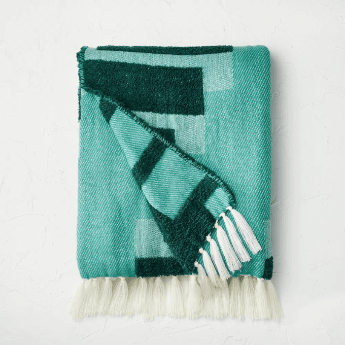 Target-Opalhouse geometric patterned chunky woven throw blanket