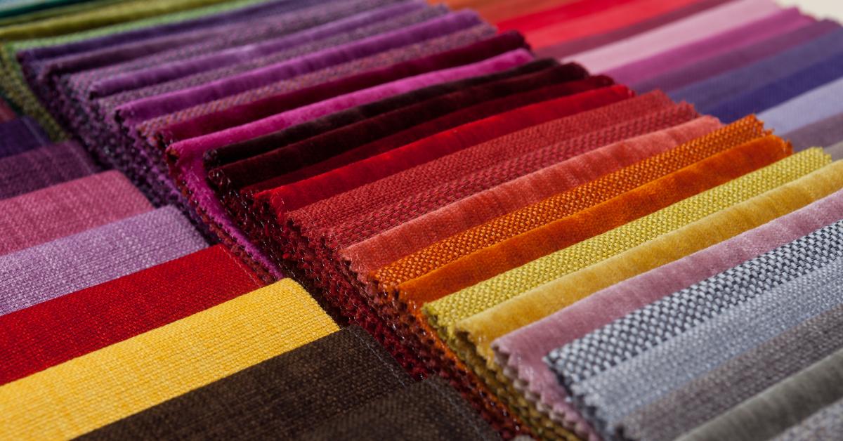 colorful fabric samples