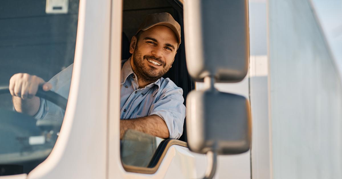 truck driver driving his truck