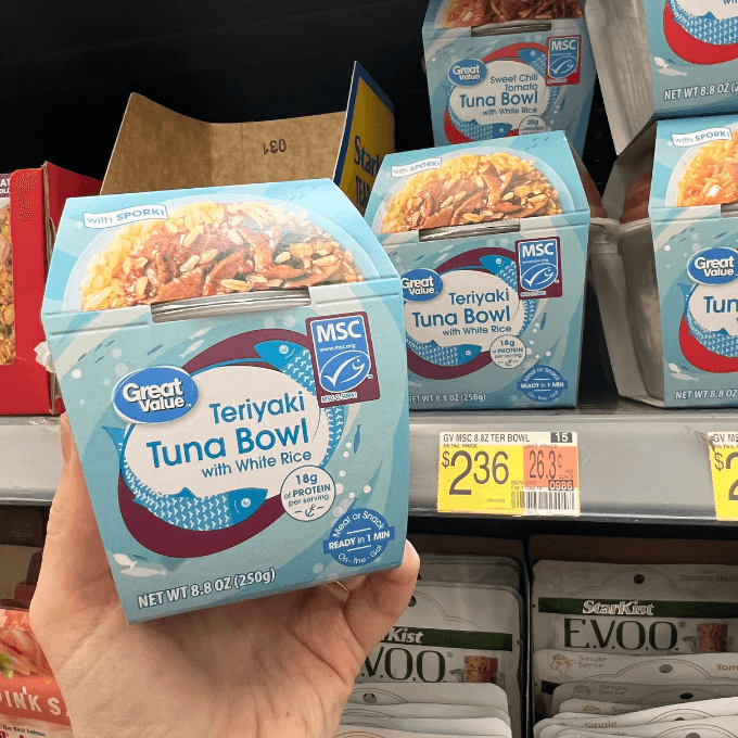 Walmart Great value teriyaki tuna bowl