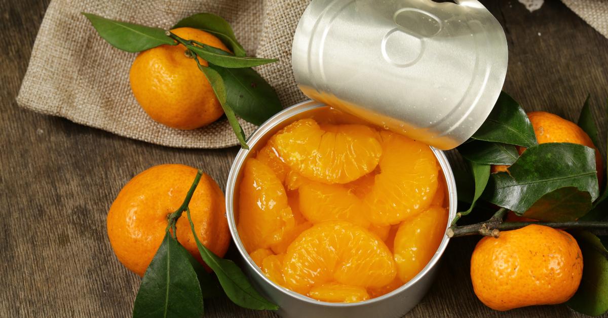 natural organic canned mandarin orange in syrup 