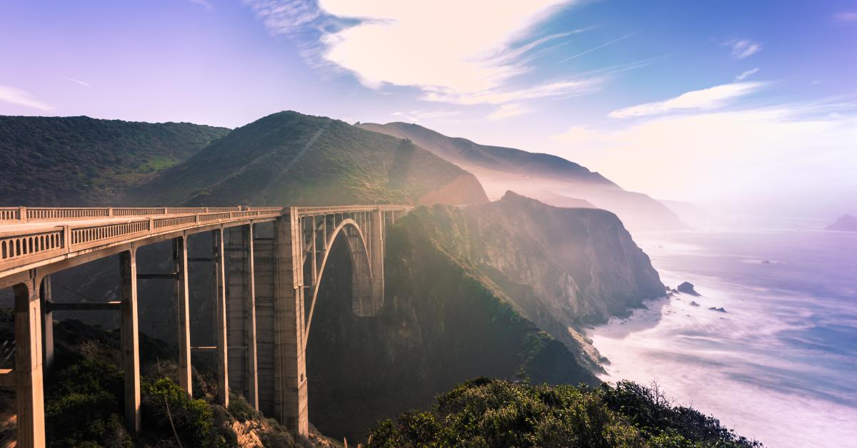scenic ocean view point at Big Sur