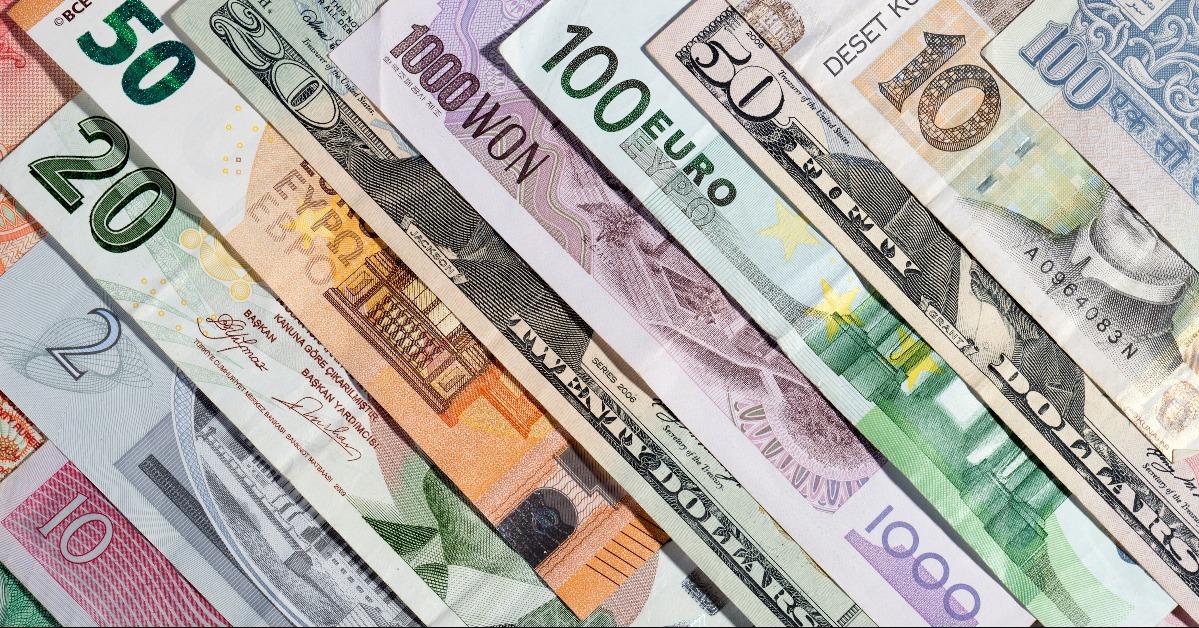 banknotes of various currencies