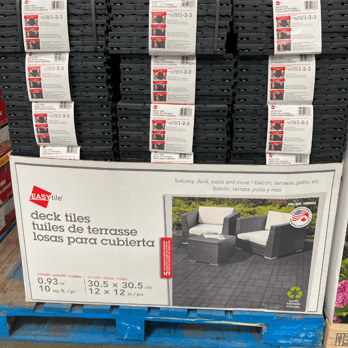 Costco-Multy deck tile 10 pack in slate