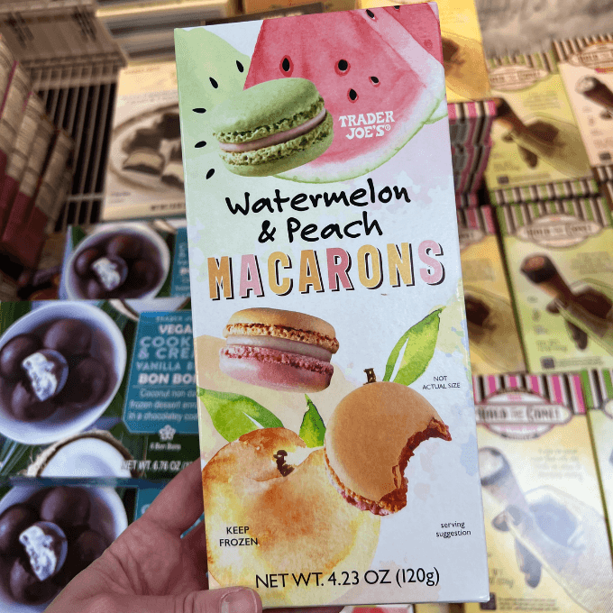 Trader Joe's - watermelon and peach macarons
