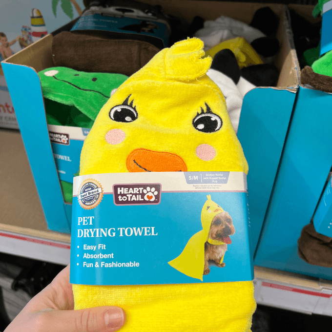 Aldi heart to tail pet drying towel