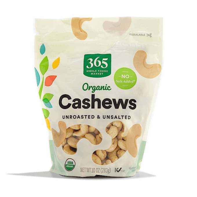 Whole Foods - organic cashews