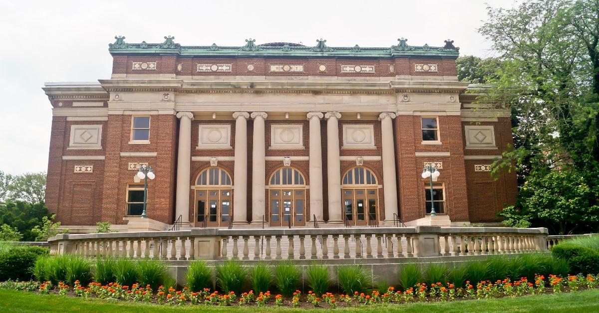 foellinger auditorium located at the south end of the university of Illinois