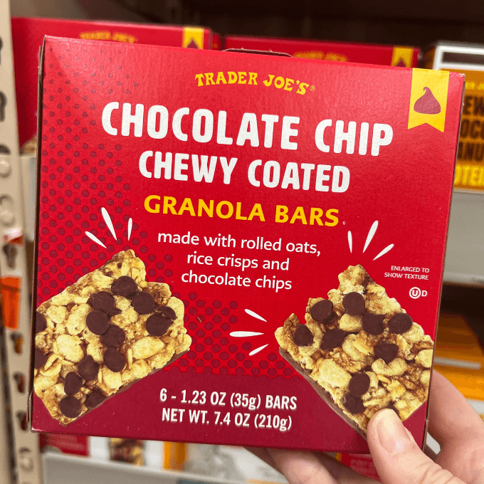 Trader Joe's-Chocolate Chip Chewy Coated Granola Bars