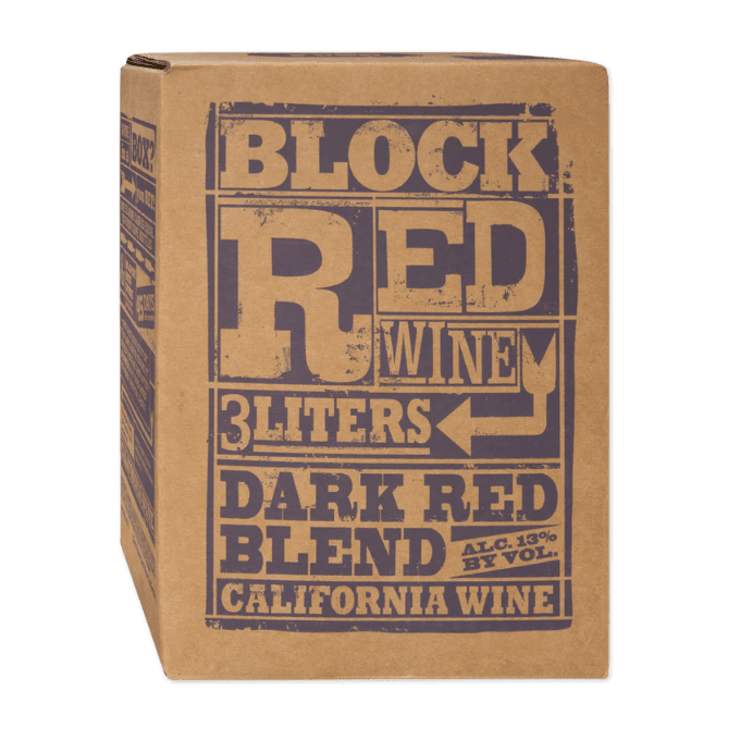 Block Red Wine Dark Red