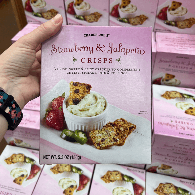 An image of Trader Joe's Strawberry and Jalapeno crisps