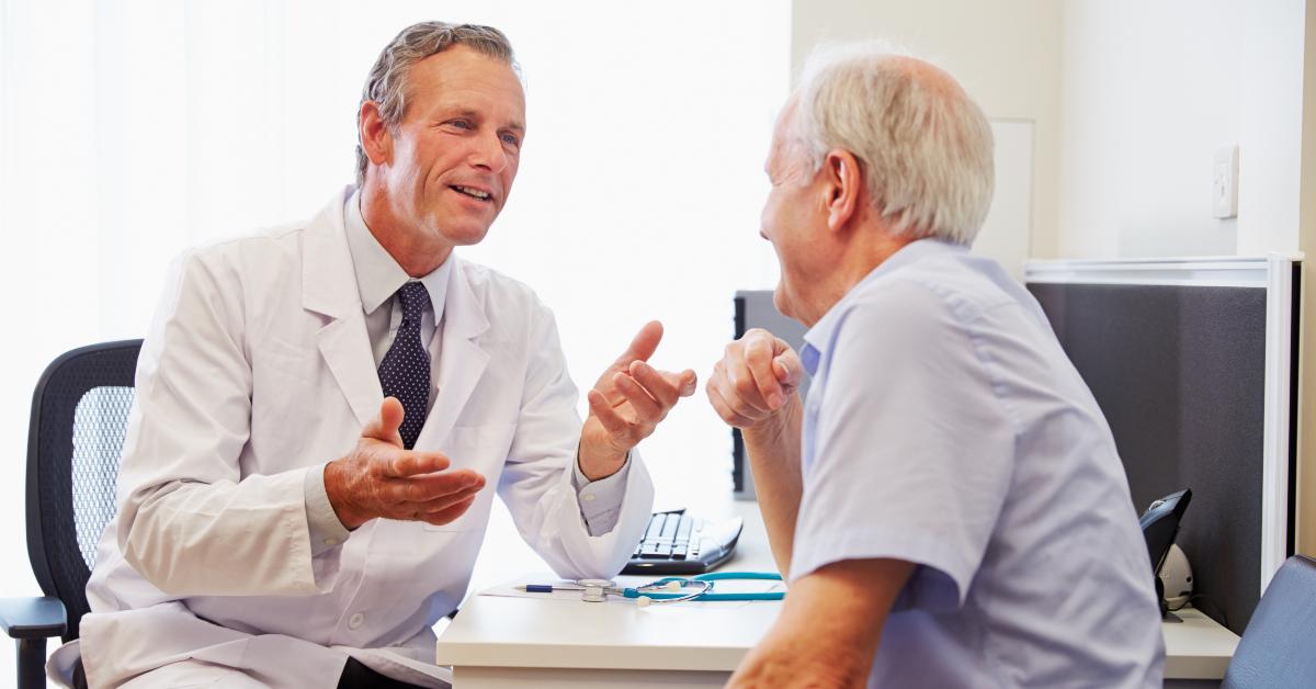 senior patient having consultation
