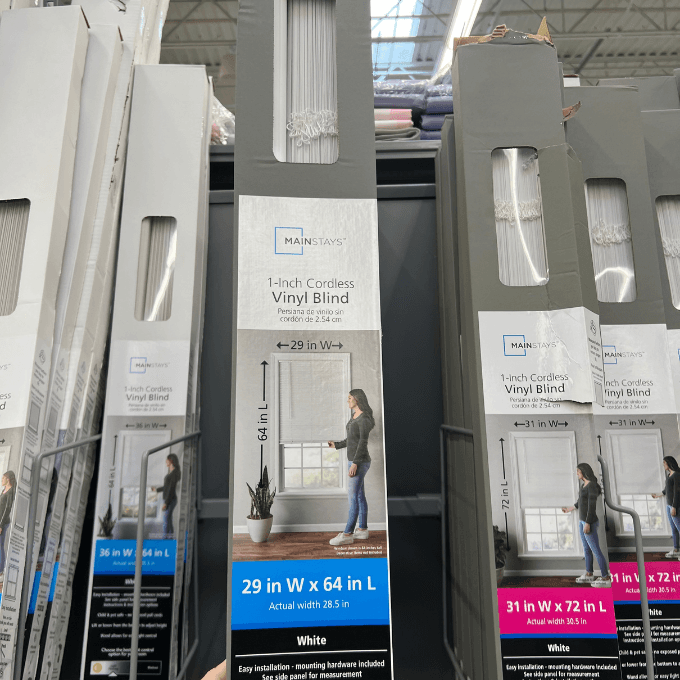 mainstays cordless vinyl blind