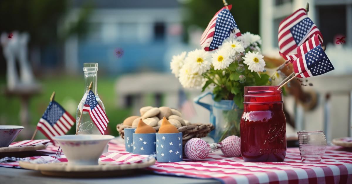 Fourth of July backyard cookout