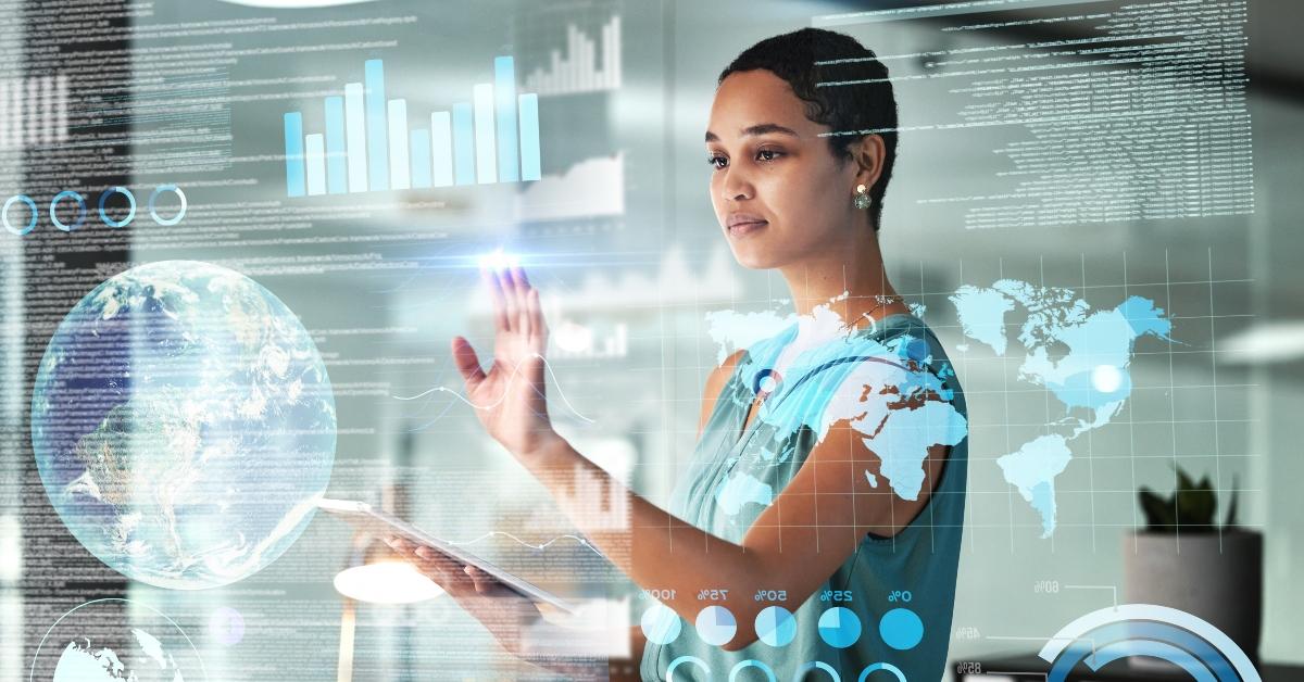woman using an ai