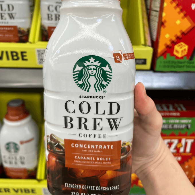 Starbucks caramel dolce cold brew coffee