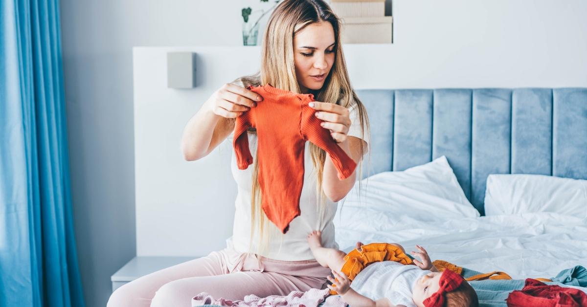 baby accessories on the bed