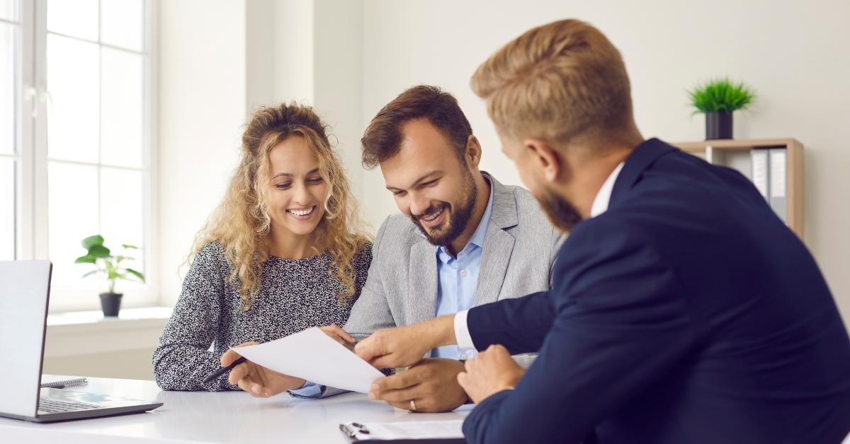 Couple meeting with financial advisor