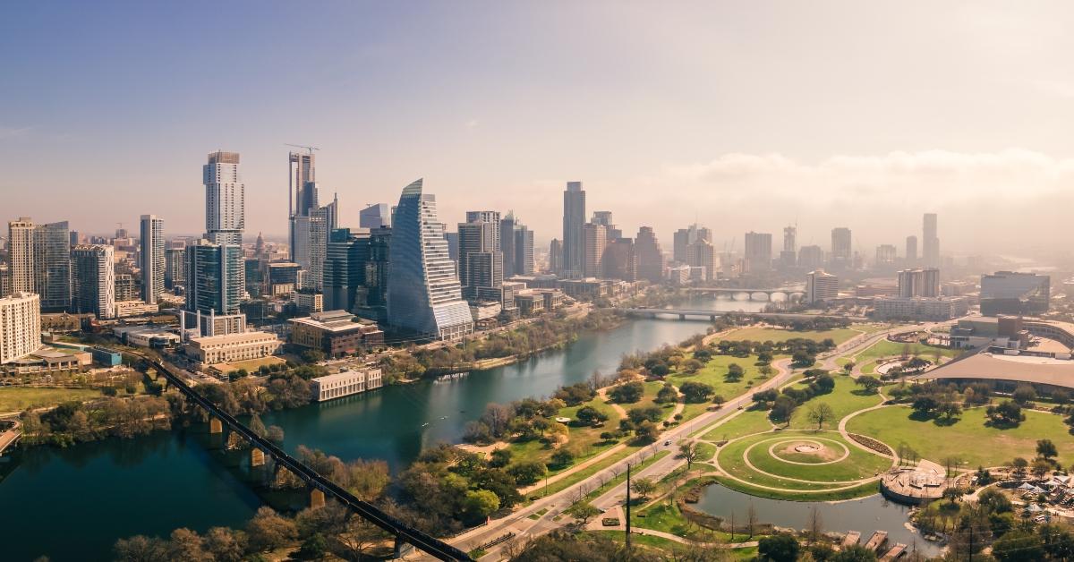 Stunning skyline view of Austin, Texas