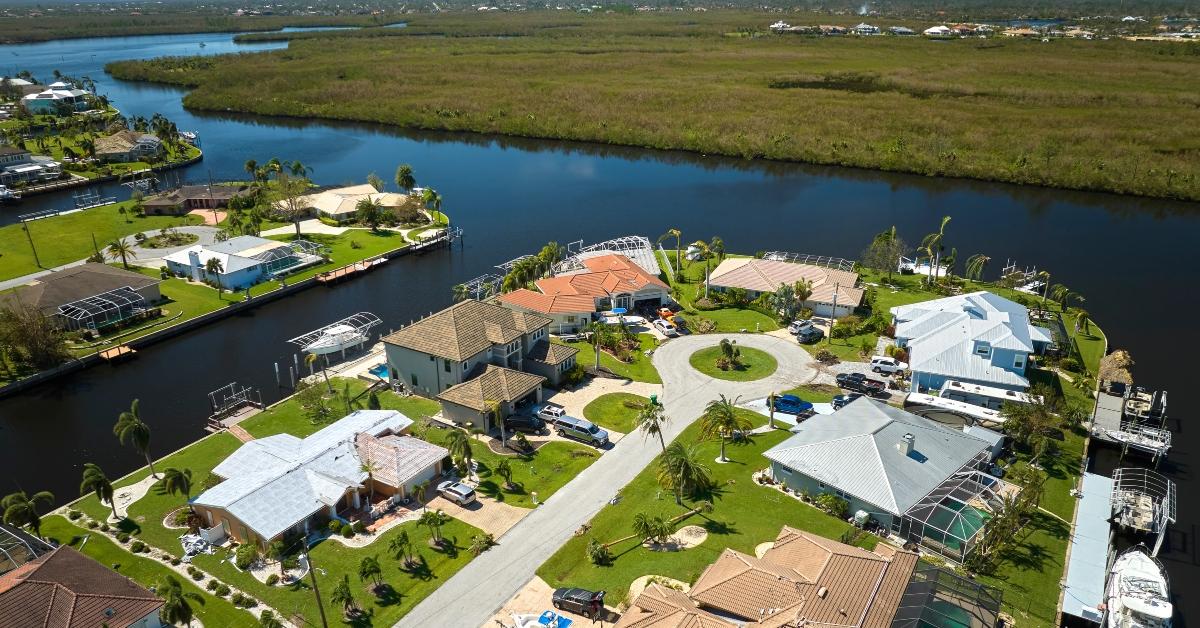 Coastal houses in Florida