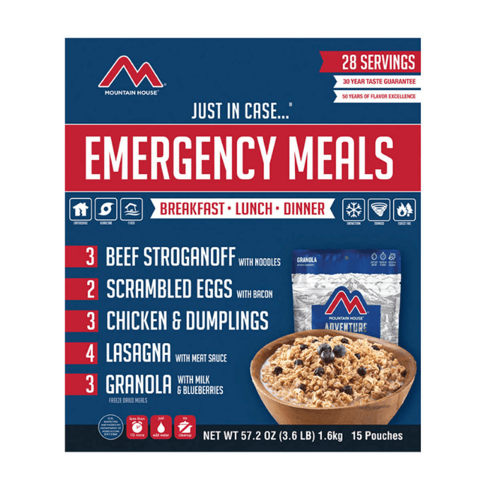 Mountain House emergency meal kit