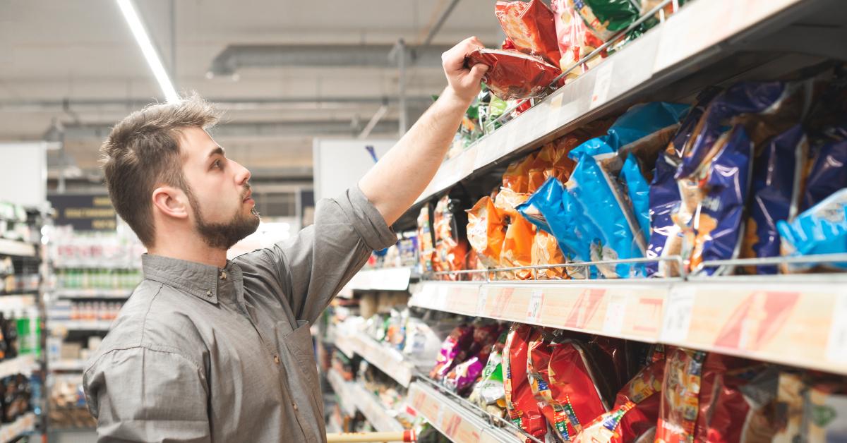 Pack of chips from the store shelves