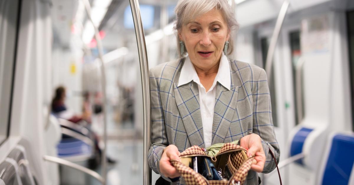 senior caucasian woman feeling shocked