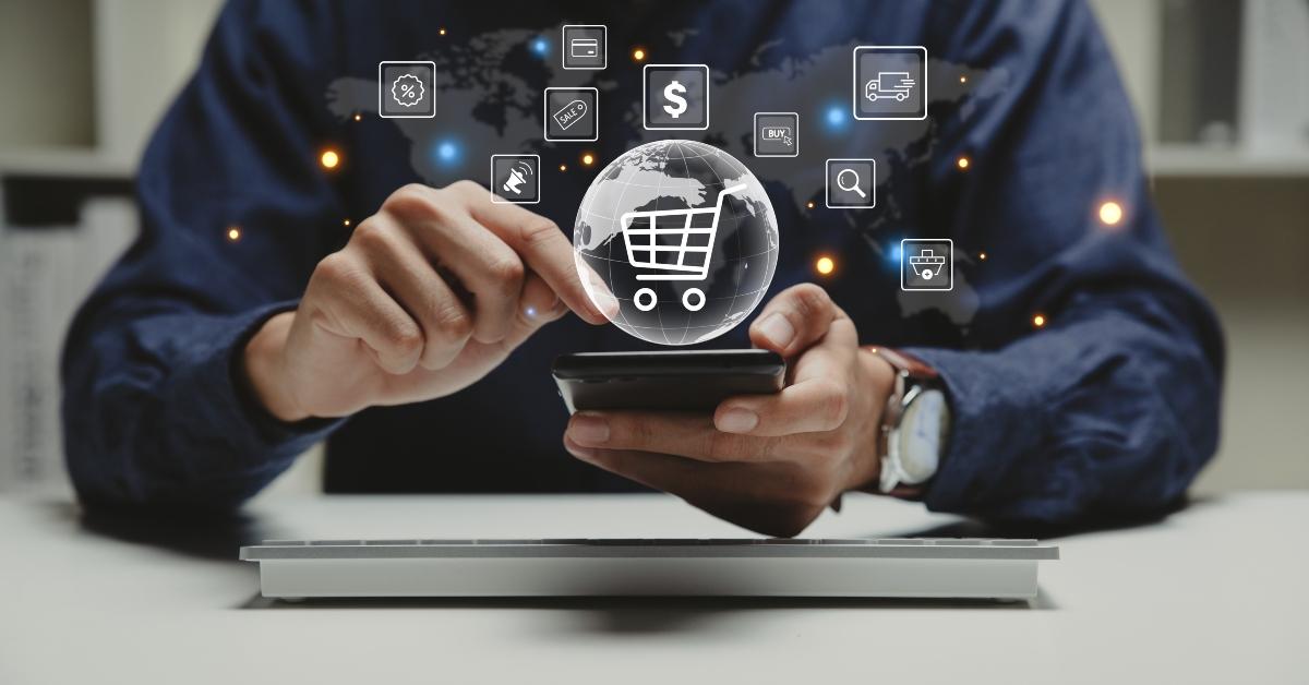 online shopping and e-commerce concept