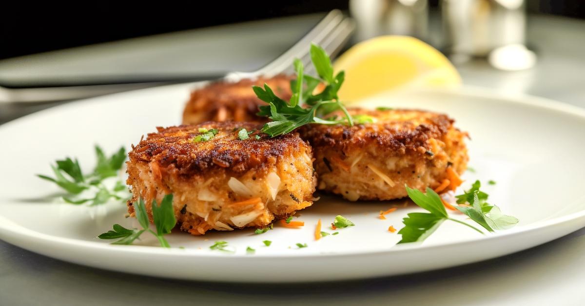 A crab cake
